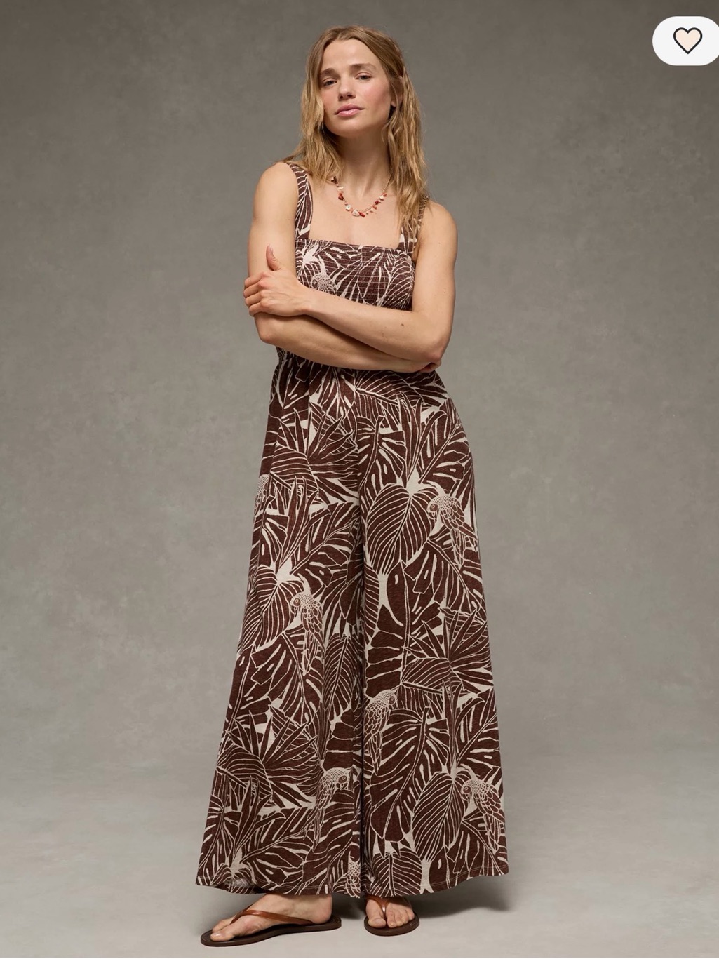 Sunchaser Knit Smocked Jumpsuit